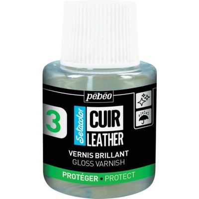 ペベオ・ジャポン Pebeo セタカラーレザー(革用)110mlグロスバーニッシュ 295656 1本 607-2923（直送品）