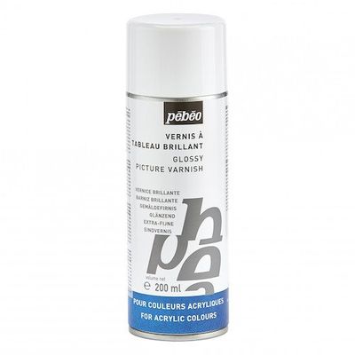 ペベオ・ジャポン Pebeo グロスバーニッシュ(つや出し・画面保護剤)油性 スプレー 200ml 520230 1本 601-8329（直送品）