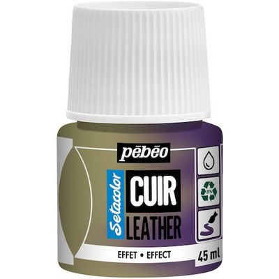 Pebeo セタカラーレザー(革用)デュオクローム(偏光)色 45mlNO.44 イエロー/バイオレット 295644 1本（直送品）