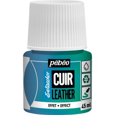 ペベオ・ジャポン Pebeo セタカラーレザー(革用)デュオクローム(偏光)色 45mlNO.42 ブルー/グリーン 295642 1本（直送品）