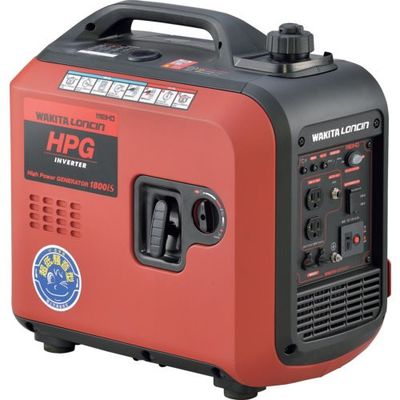 ワキタ MEIHO 発電機 防音型インバータガソリン発電機 HPG1800IS 1台 634-4176（直送品）