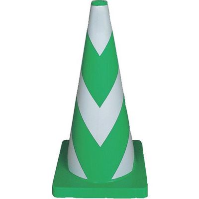 安全興業 ANZEN 安全コーン Wコーン 緑白3段 反射タイプ KEY-794BW 1本 652-8063（直送品）