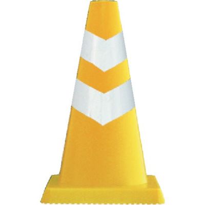 安全興業 安全コーン ミニスコッチコーン 黄 SCY-450 1本 652-8060（直送品）