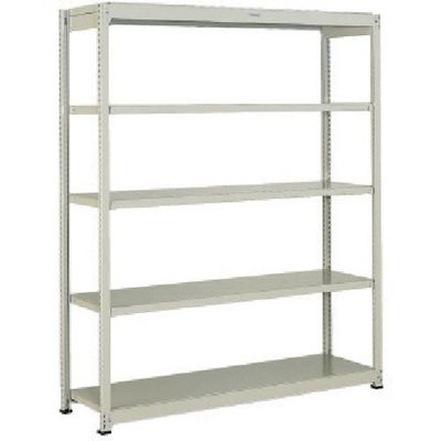 TRUSCO スチールラック M1.5型軽中量棚 860X595XH1200 5段単体 ネオグレー M1.5-4365 NG（直送品）