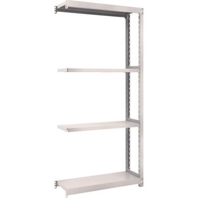 TRUSCO スチールラック M2型軽中量棚 860X300XH2100 4段 連結 ネオグレー M2-7334B NG 1セット(1台)（直送品）