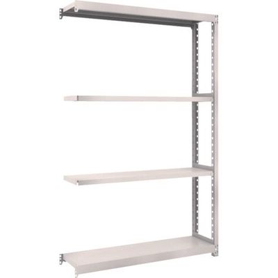 TRUSCO スチールラック M2型軽中量棚 1160X300XH2100 4段 連結 ネオグレー M2-7434B NG 1セット(1台)（直送品）