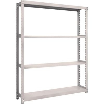 TRUSCO スチールラック M2型軽中量棚 1460X300XH2100 4段 単体 ネオグレー M2-7534 NG 1セット(1台)（直送品）