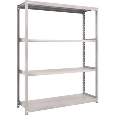 TRUSCO スチールラック M2型軽中量棚 1460X450XH2100 4段 単体 ネオグレー M2-7544 NG 1セット(1台)（直送品）