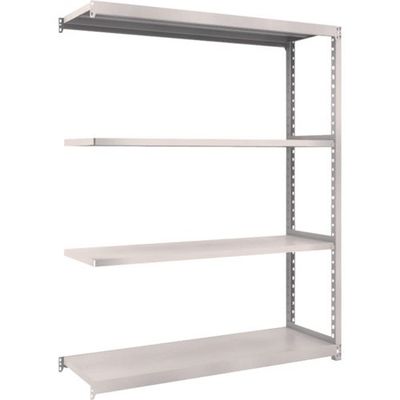 TRUSCO スチールラック M2型軽中量棚 1460X450XH2100 4段 連結 ネオグレー M2-7544B NG 1セット(1台)（直送品）