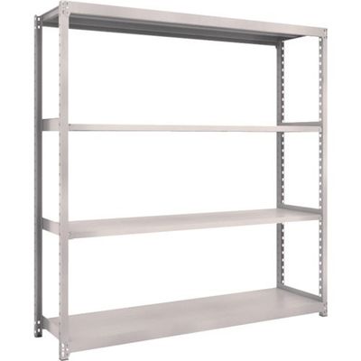 TRUSCO スチールラック M2型軽中量棚 1760X450XH2100 4段 単体 ネオグレー M2-7644 NG 1セット(1台)（直送品）