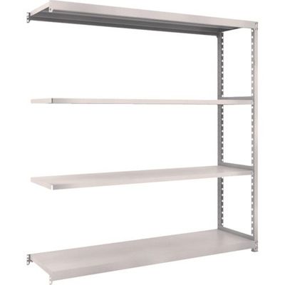 TRUSCO スチールラック M2型軽中量棚 1760X450XH2100 4段 連結 ネオグレー M2-7644B NG 1セット(1台)（直送品）