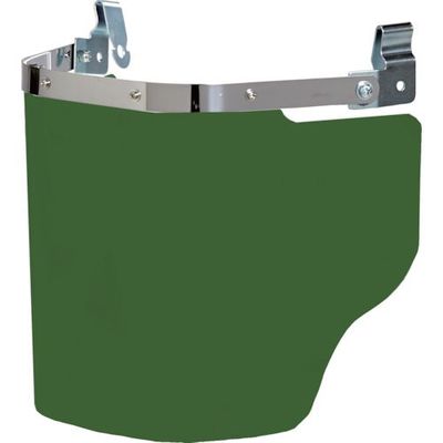 トラスコ中山 TRUSCO ヘルメット取付型大型防災面 グリーン(前面プレートなし) LFS-GN 1個 533-4255（直送品）