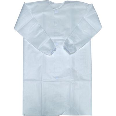 トラスコ中山 TRUSCO 不織布使い捨て白衣 フリーサイズ 10着入り DLC-F 1袋(10着) 556-0312（直送品）