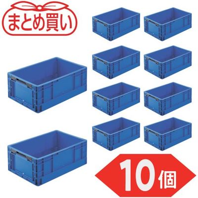 TRUSCO 【まとめ買い】オリコン TPO型 折りたたみコンテナ TP規格 32L ダークブルー 10個 TPO-362-DB-10P（直送品）