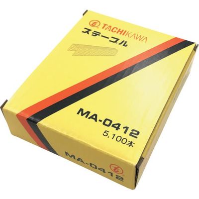 立川ピン製作所 立川ピン MA04ステープル 肩幅4mm 長さ12mm 5100本入り MA0412 1箱(5100本) 601-4582（直送品）