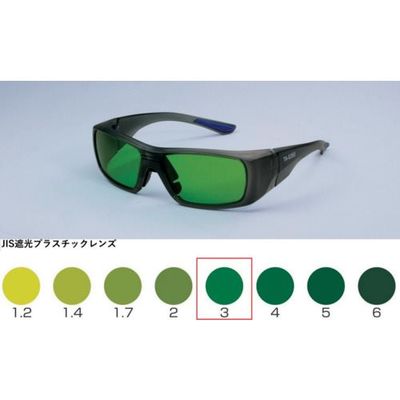 トーアボージン TOA BOJIN セミアイカップ遮光めがね TAーG350 TBP3 1個 618-9563（直送品）