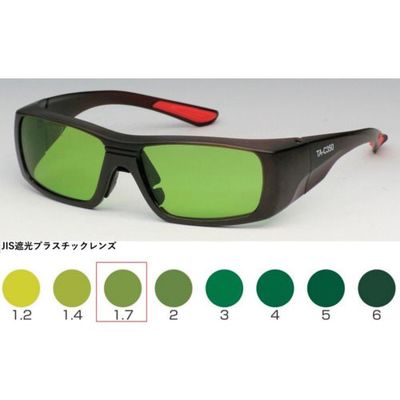 トーアボージン TOA BOJIN セミアイカップ遮光めがね TAーC350 TBP1.7 1個 618-9554（直送品）