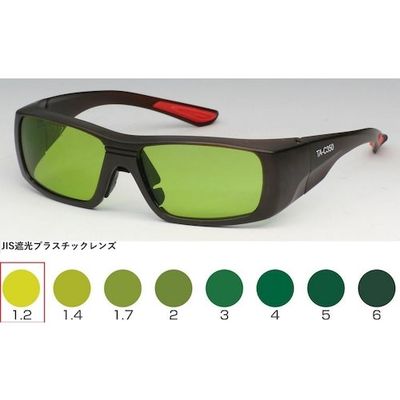 トーアボージン TOA BOJIN セミアイカップ遮光めがね TAーC350 TBP1.2 1個 619-1065（直送品）