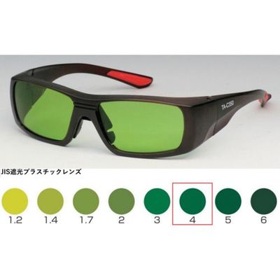 トーアボージン TOA BOJIN セミアイカップ遮光めがね TAーC350 TBP4 1個 619-1088（直送品）