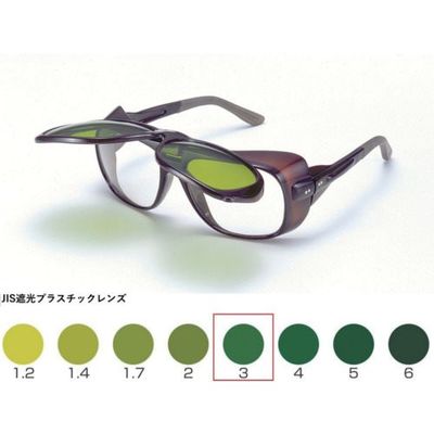 トーアボージン TOA BOJIN W型アイカップ遮光めがね ULー109W TBP3 1個 619-1130（直送品）