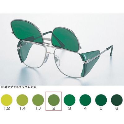 トーアボージン TOA BOJIN W型メタルフレーム遮光めがね ULー224W TBP2 1個 619-1144（直送品）