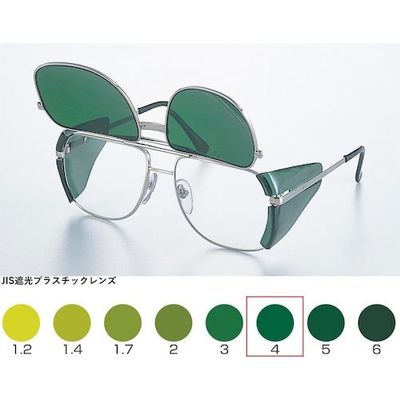 トーアボージン TOA BOJIN W型メタルフレーム遮光めがね ULー224W TBP4 1個 619-2647（直送品）