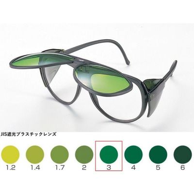 トーアボージン TOA BOJIN W型遮光めがね TAー124W TBP3 1個 618-9556（直送品）