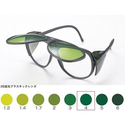 トーアボージン TOA BOJIN W型遮光めがね TAー124W TBP4 1個 619-1051（直送品）