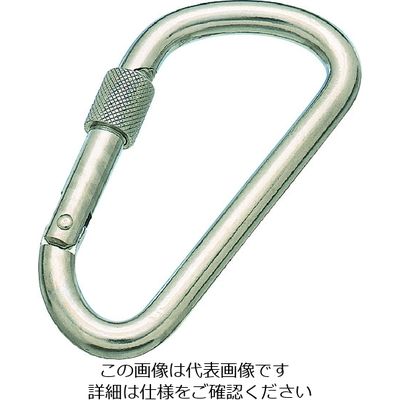 水本機械製作所 水本 ステンレス カラビナD型(環付) 線径10mm 長さ113mm B-1413 1個 204-5635（直送品）