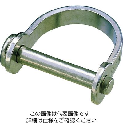 水本機械製作所 水本 ステンレス リベット式シャックル（幅広タイプ） 呼び4mm B-271 1個 204-4049（直送品）