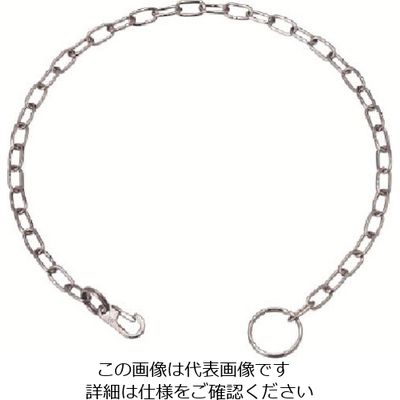 水本機械製作所 水本 ステンレス ポケットチェーンMP型(片端ミニクリップ付) 全長300mm C:4mm B-2238 1個（直送品）