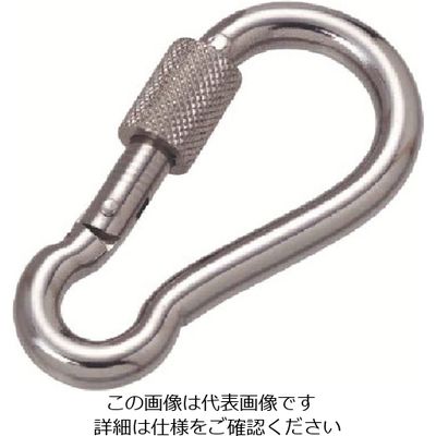 水本機械製作所 水本 ステンレス 環付スナップフックNB型 線径8mm 長さ80mm B-2274 1個 849-0929（直送品）