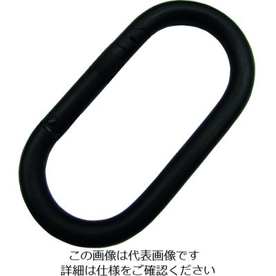水本機械製作所 水本 ステンレス カラビナ(環なし) 黒色塗装 線径10mm 長さ90mm B-2849 1個 202-1984（直送品）