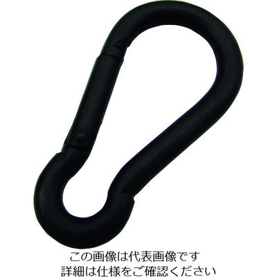 水本機械製作所 水本 ステンレス スナップフックB型 黒色塗装 線径8mm 長さ80mm B-2840 1個 202-1972（直送品）