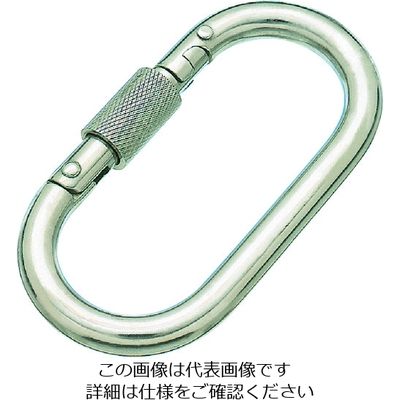 水本機械製作所 水本 ステンレス カラビナ(環付)SUS316 線径10mm長さ90mm (1個入) B-2657 1個 204-8787（直送品）