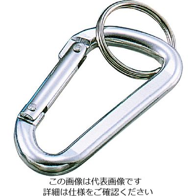 水本機械製作所 水本 アルミカラーフック(シルバー) 線径5mm 長さ50mm B-1400 1個 204-5550（直送品）