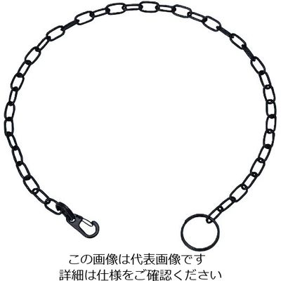 水本機械製作所 水本 ステンレス ポケットチェーンMP型(ブラック) 全長300mm C:4mm B-2263 1個 201-3467（直送品）