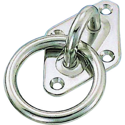 水本機械製作所 水本 ステンレス ダイアモンドアイ丸カン 50mm×80mm 丸カン内径45mm B-050 1個 205-1884（直送品）