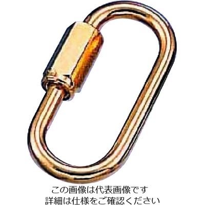 水本機械製作所 水本 ステンレス 高級ミニチェーン用リングキャッチゴールド 線径2.5mm B-455 1個 201-1975（直送品）