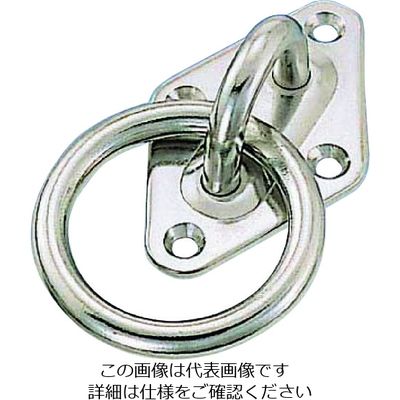 水本機械製作所 水本 ステンレス ダイアモンドアイ丸カン 36mm×60mm 丸カン内径30mm B-048 1個 205-1945（直送品）