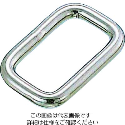 水本機械製作所 水本 ステンレス 四角リンク 線径4mm 内幅9mm B-614 1個 204-7194（直送品）