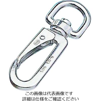 水本機械製作所 水本 ステンレス ナスカンスナップCD型 線径5.5mm 長さ85mm B-808 1個 204-5600（直送品）