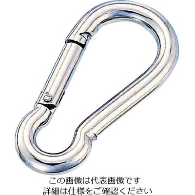 水本機械製作所 水本 ステンレス スナップフックB型 SUS316 線径8mm 長さ80mm (1個入) B-2648 1個（直送品）
