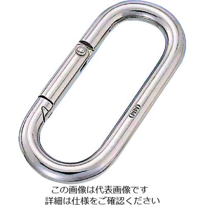 水本機械製作所 水本 ステンレス プチカラビナ(スタンダード型)SUS316 線径8mm長さ74mm (1個入) B-2651 1個（直送品）