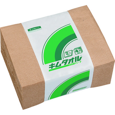 日本製紙クレシア クレシア キムタオル ハーフ 2つ折り 61202 1ケース(2400枚) 195-0947（直送品）