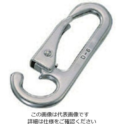 水本機械製作所 水本 ステンレス スナップフックD型(オープンタイプ) 長さ76mm B-105 1個 849-0744（直送品）
