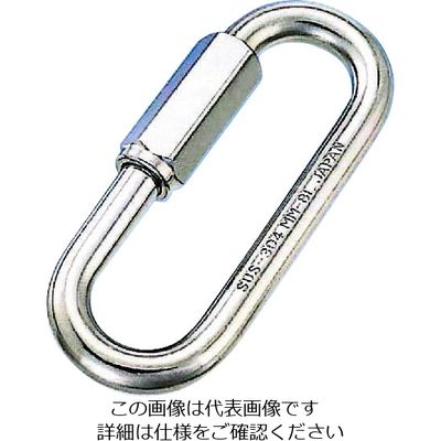 水本機械製作所 水本 ステンレス 口広リングキャッチ 線径5mm 長さ47mm B-184 1個 205-0311（直送品）