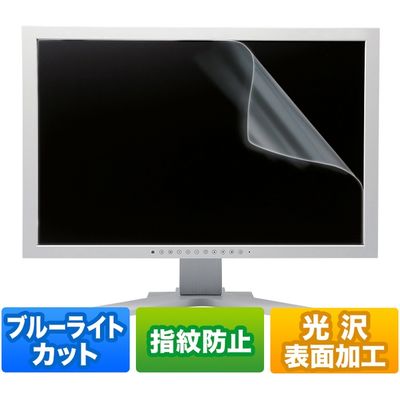 サンワサプライ 23.8型ワイド対応ブルーライトカット液晶保護指紋防止光沢フィルム LCD-BCG238W 1枚（直送品）