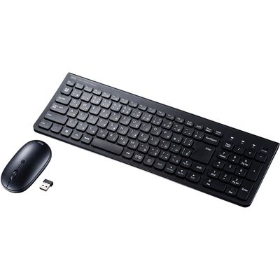 ワイヤレスキーボード　無線マウスセット　パンタグラフ　コンパクト　ブラック　SKB-WL31SETBK　サンワサプライ　1個（直送品）