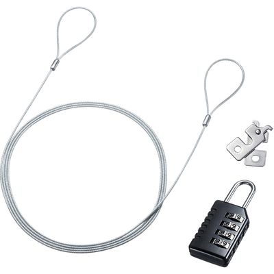 サンワサプライ nanoSaverスロット対応セキュリティワイヤー・ダイヤル錠 SL-84 1個（直送品）